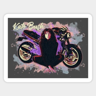 Vintage Retro Bike Kate Bush Fanart Design Sticker